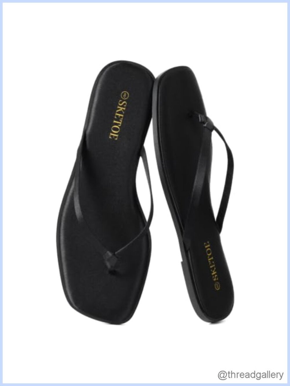 Womens Square Toe Thong Flip Flops Polyester Satin Slide Sandals Casual